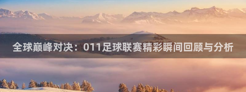  全球巅峰对决：011足球联赛精彩瞬间回顾与分析